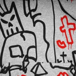 Sex Skateboards Luigis Hoodie - Grey -Baker Store sex luigis hoodie grey 3