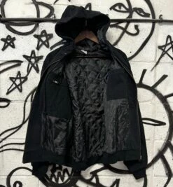 Sex Skateboards Mini Logo Embroidered Denim Coat - Black -Baker Store sex mini logo embroidered coat black 2