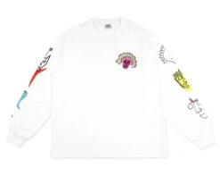 Sex Skateboards Rainbow Jazz Long Sleeve Tee - White