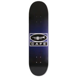 Skateboard Cafe Trumpet Logo Skateboard Deck Navy/Black Fade - 8.625