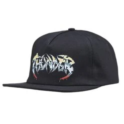 Thunder Severed Snapback Cap - Black