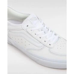 Vans Skate Rowley Leather Skate Shoes - White -Baker Store vans rowley