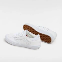 Vans Skate Rowley Leather Skate Shoes - White -Baker Store vans skate rowley shoes leather white 3