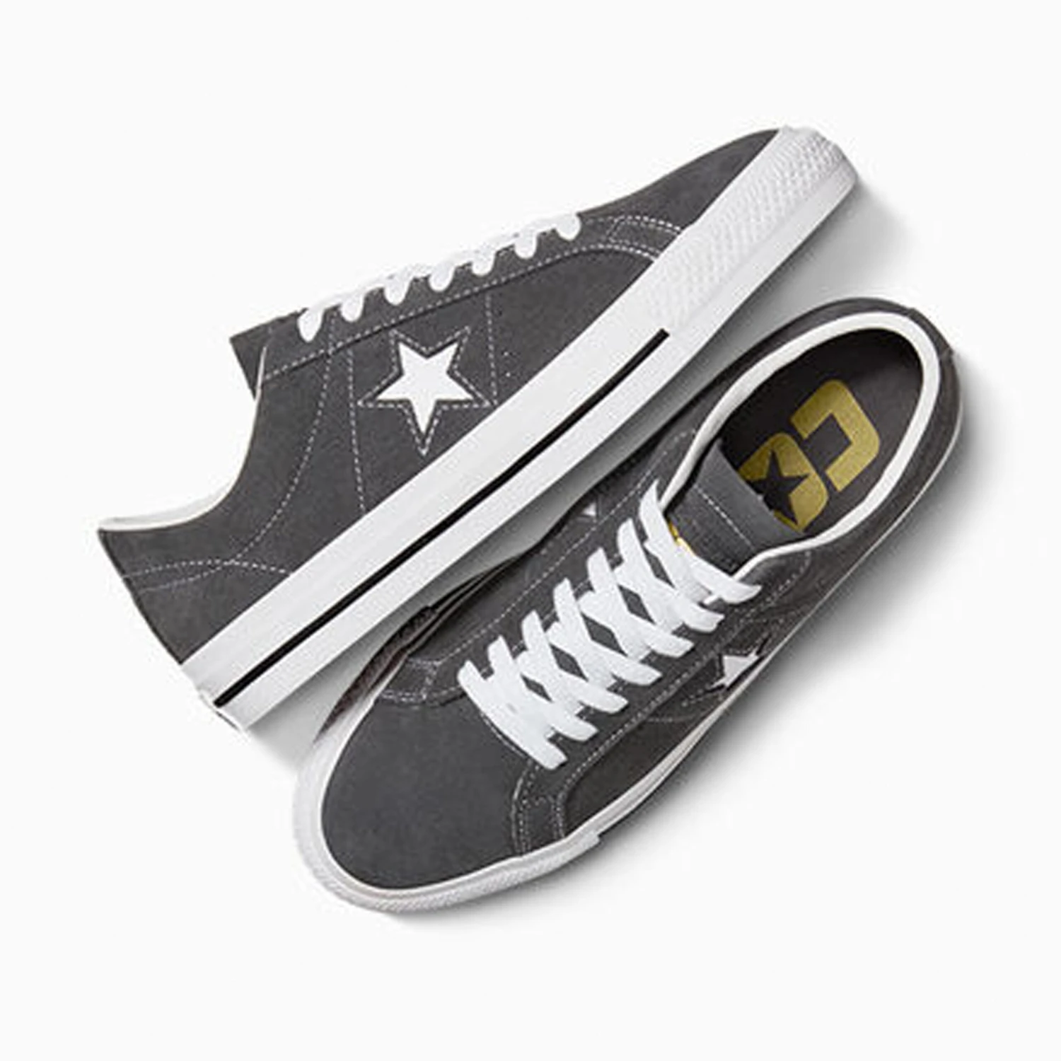 Converse CONS One Star Pro Ox Skateboarding Shoes - Dark Matter / White 7 Converse CONS One Star Pro Ox Skateboarding Shoes - Dark Matter / White - Image 5