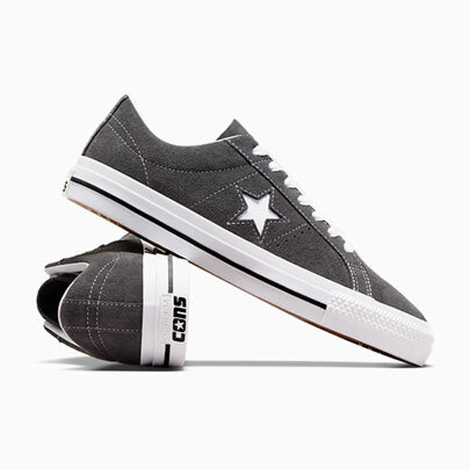 Converse CONS One Star Pro Ox Skateboarding Shoes - Dark Matter / White 8 Converse CONS One Star Pro Ox Skateboarding Shoes - Dark Matter / White - Image 6