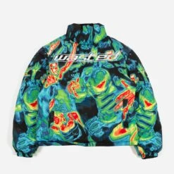 Wasted Paris Fusion Puffer Jacket - Black -Baker Store wasted fusion puffer3