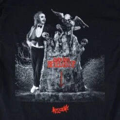 Welcome X Beetlejuice Tombstone Tee - Black -Baker Store welcome skateboards beetlejuice tombstone tee black 4