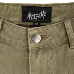 Welcome Skateboards Chasm Baggy Denim Jorts - Cedar -Baker Store welcome skateboards chasm shorts cedar 3