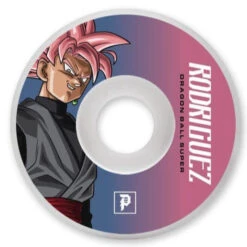 Primitive Skateboarding X Dragon Ball Paul Rodriguez Goku Black Rose Neuvo 99a Skateboard Wheels - 53mm